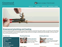 Tablet Screenshot of greenwoodplumbingandheating.info